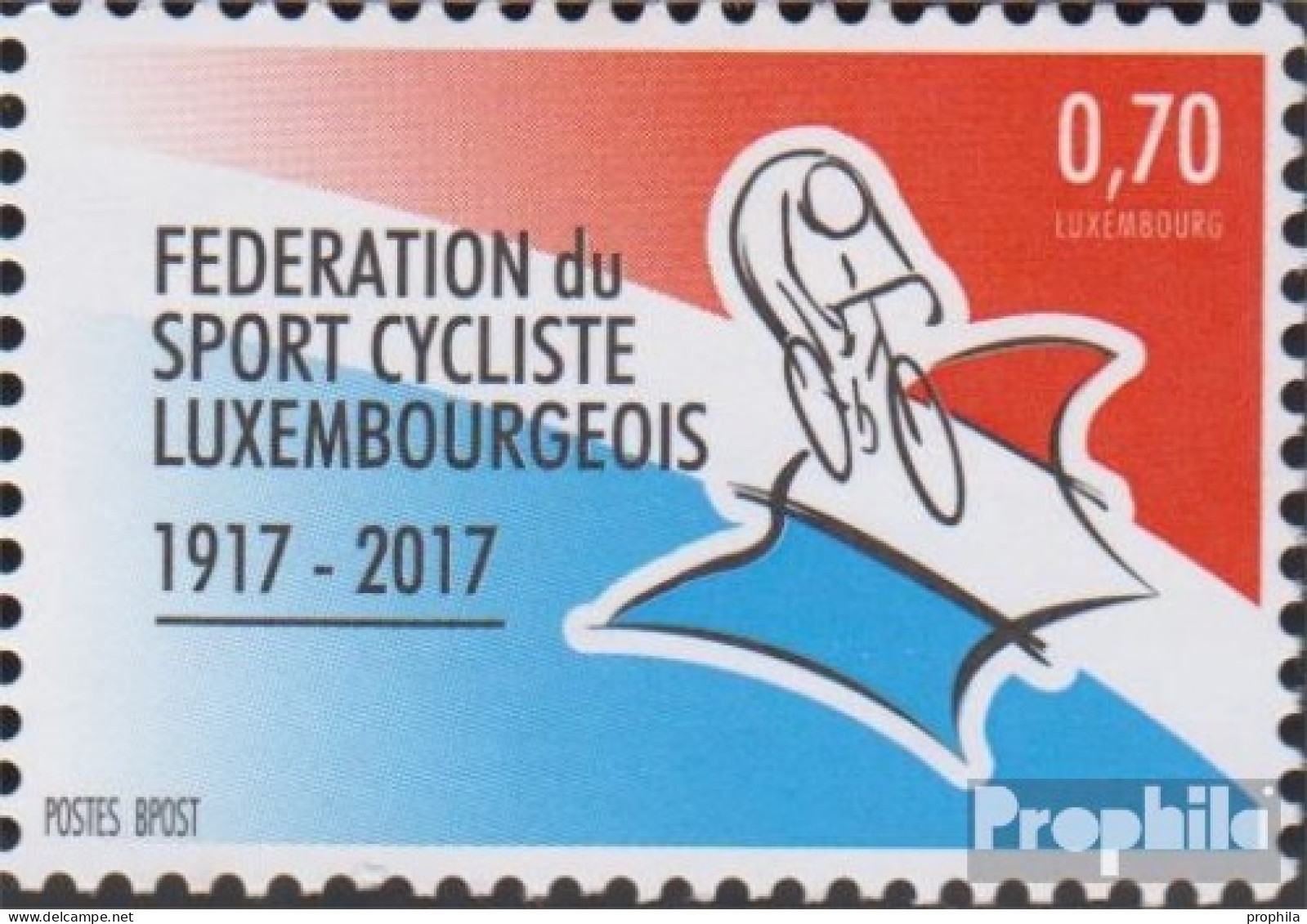 Luxemburg 2132 (kompl.Ausg.) Postfrisch 2017 Radsportverband - Unused Stamps