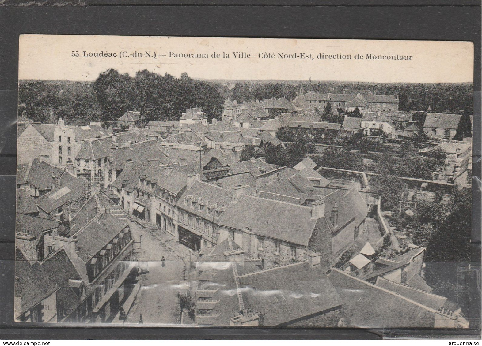 22 - LOUDEAC - Panorama De La Ville - Côté Nord Est, Direction De Moncontour - Loudéac