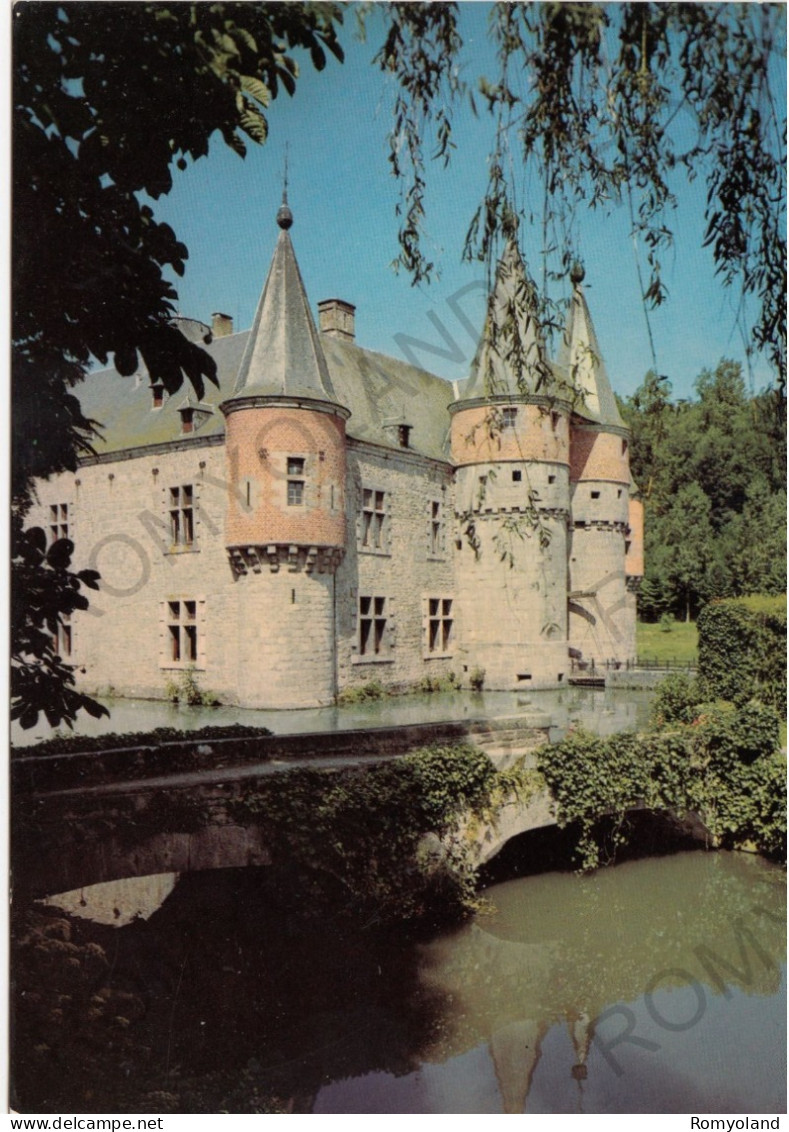 CARTOLINA  C8 SPONTIN S/BOCQ,YVOIR,NAMUR,BELGIO-CHATEAU FEODAL (XII° XVI°)-LE PONT SUR LE BOCA-NON VIAGGIATA (1979) - Yvoir