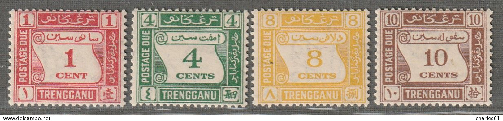 TRENGGANU - TAXE N°1/4 ** (1937) - Trengganu