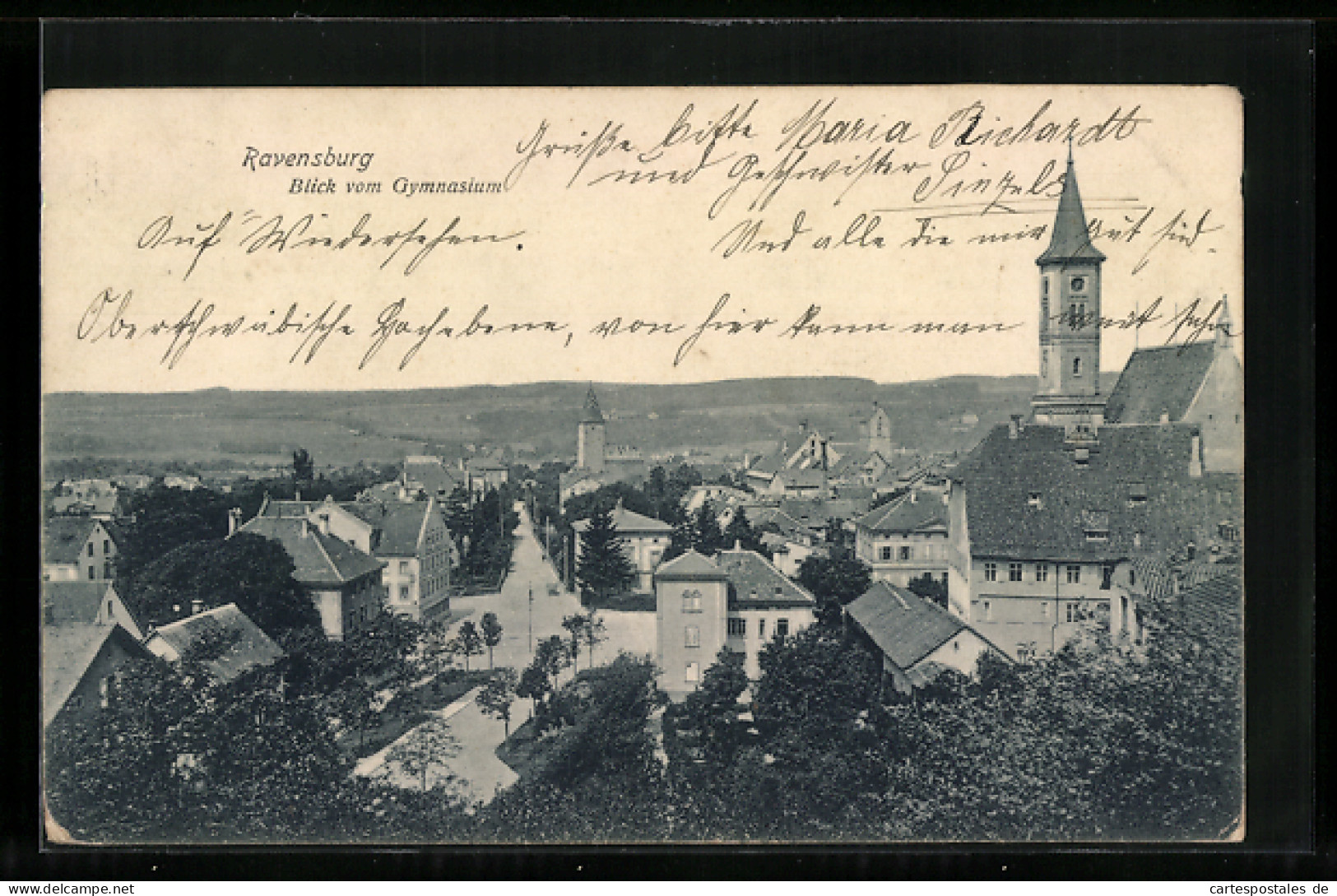 AK Ravensburg, Blick Vom Gymnasium  - Ravensburg