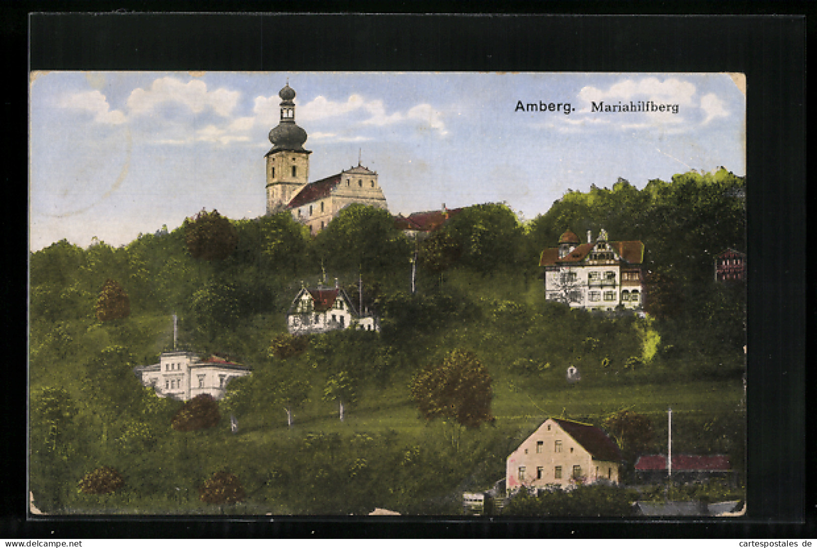 AK Amberg, Villen Und Kirche Am Mariahilfberg  - Amberg