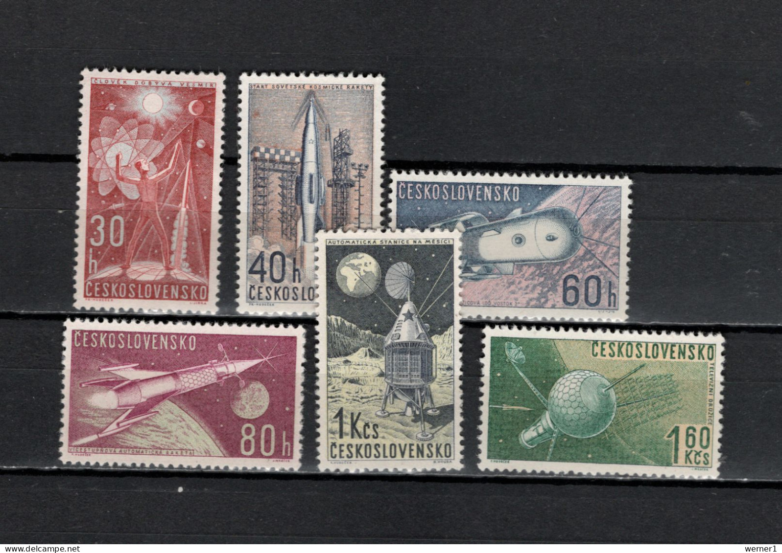 Czechoslovakia 1962 Space Research Set Of 6 MNH - Europe