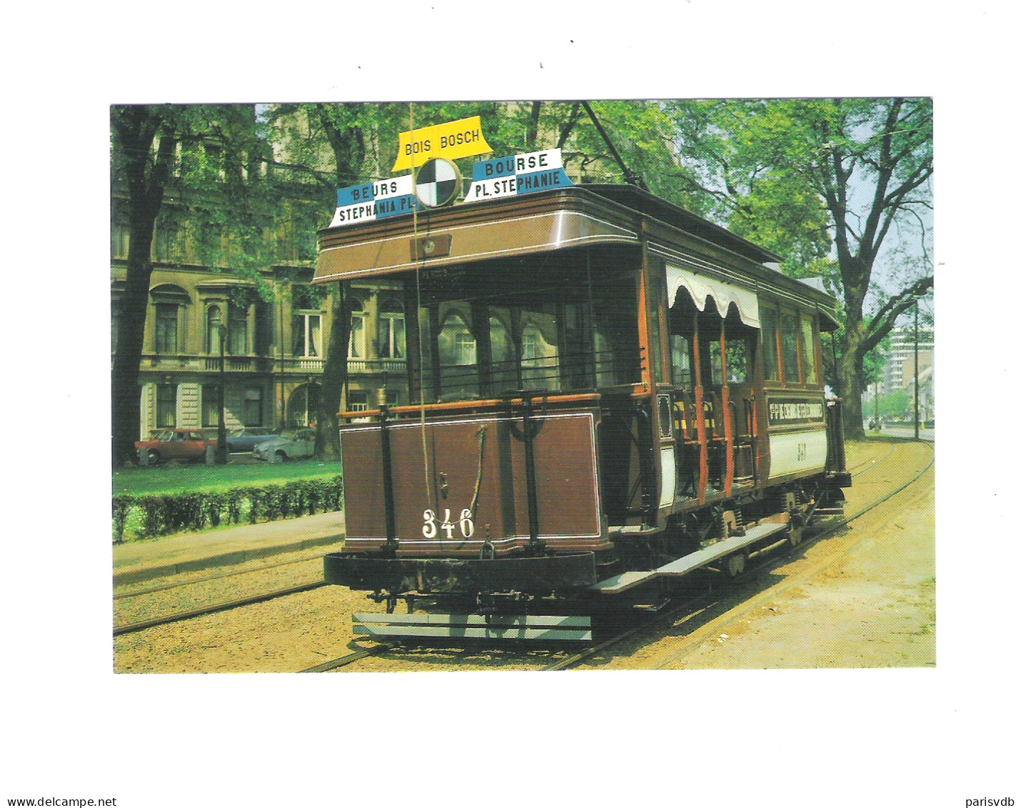 TRAM - HALF OPEN / HALF GESLOTEN MOTORWAGEN GENAAMD "CALIFORNIA"  (12.329 ) - Tramways