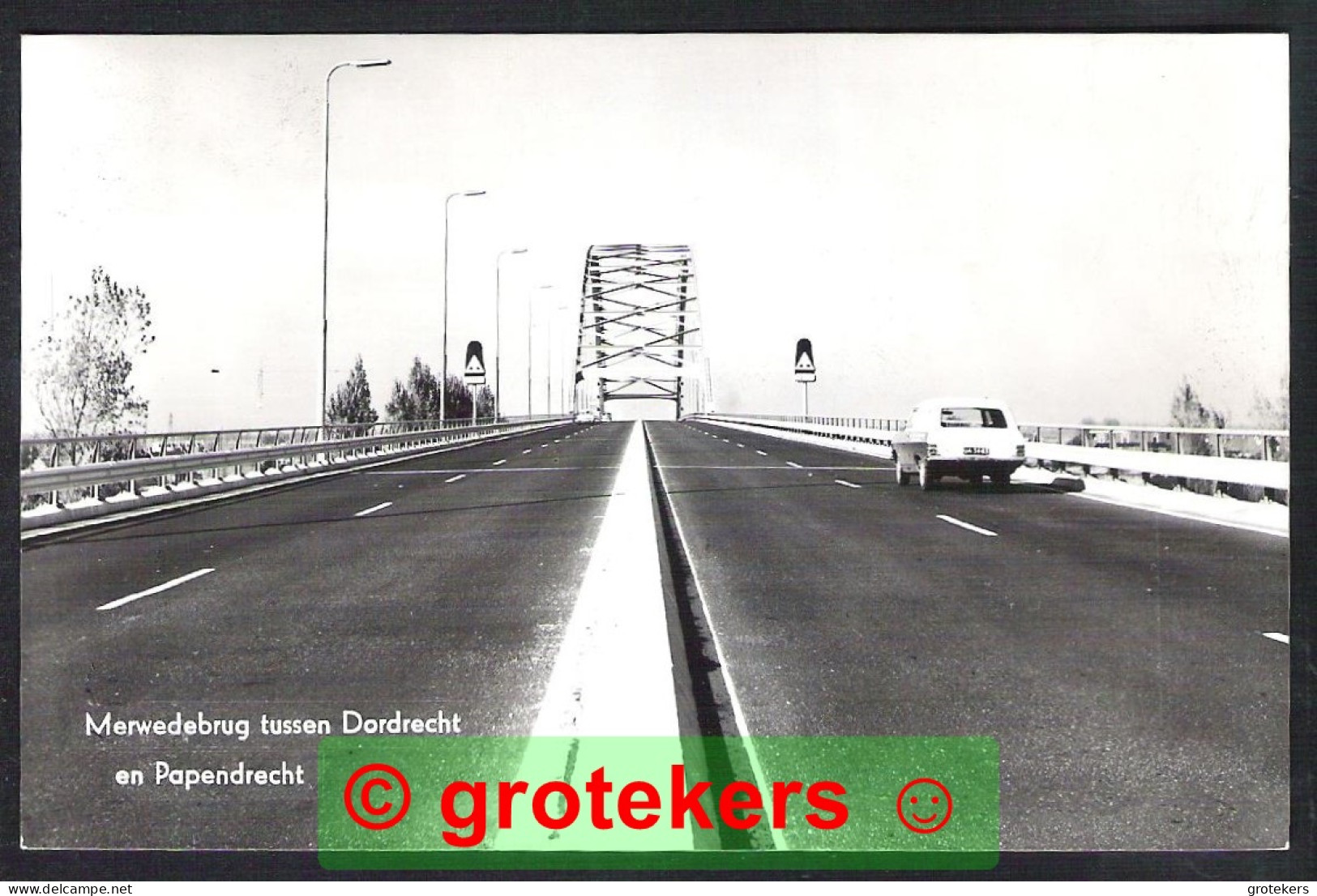 DORDRECHT Merwedebrug 1970 Auto Kenteken UA-34-83 - Dordrecht