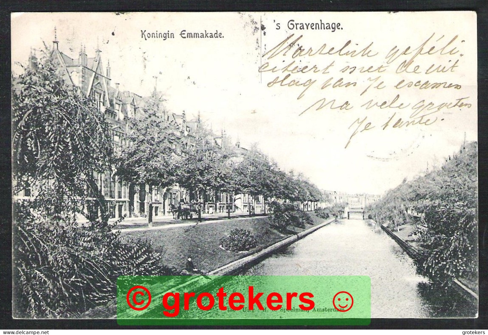 ‘s-GRAVENHAGE Koningin Emmakade 1903 - Den Haag ('s-Gravenhage)