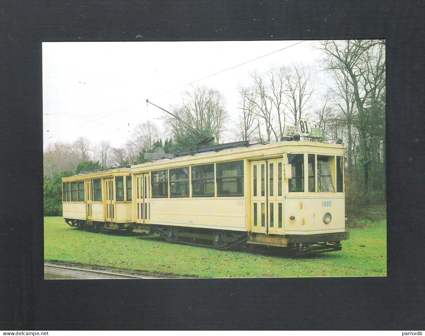 TRAM - MOTORWAGEN EN BIJWAGEN TYPE "STANDAARD"  (anno 1950) - (12.334 ) - Tram