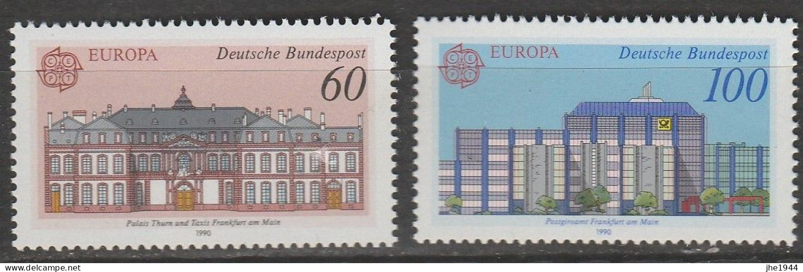 Allemagne Europa 1990 N° 1293/ 1294 ** Ets Postaux - 1990