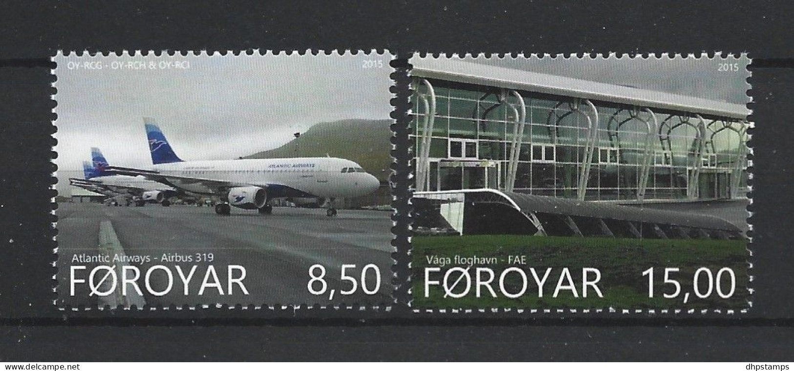 Faroer 2015  Aviation  Y.T. 820/821 ** - Islas Faeroes