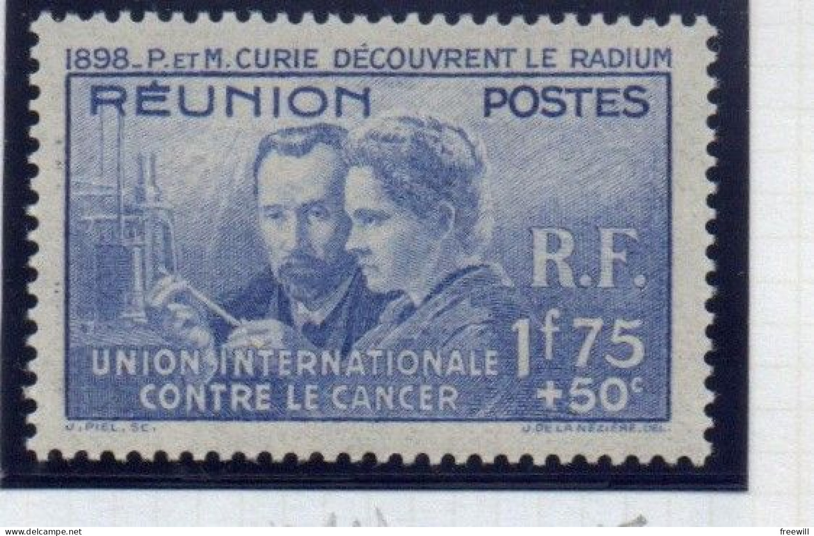 Réunion    Pierre Et Marie Curie , Union Internationale Contre Le Cancer  XXX 1938 - Nuevos