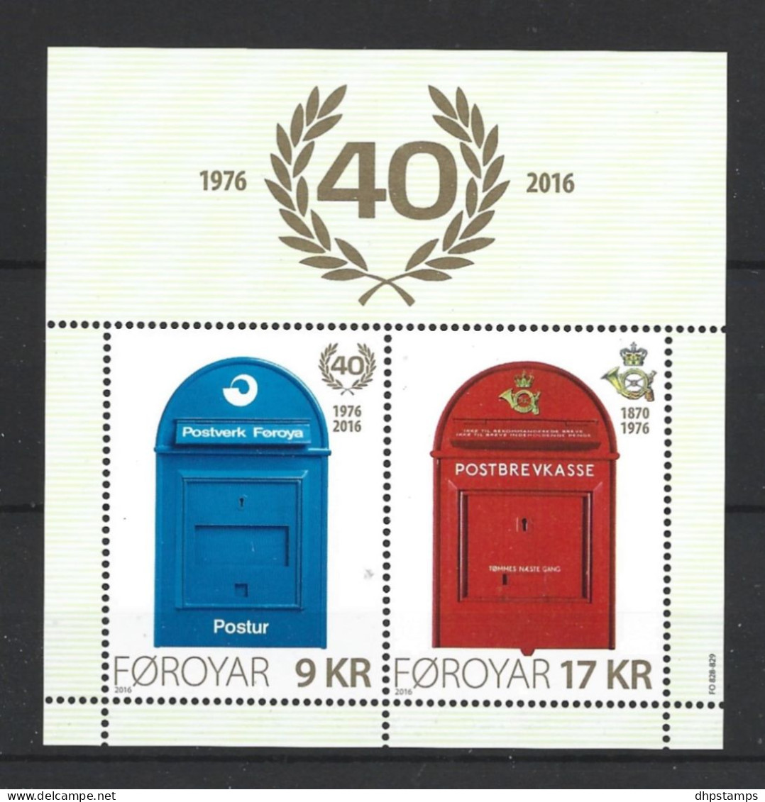 Faroer 2016 Postal Services  Y.T. F 851 ** - Islas Faeroes