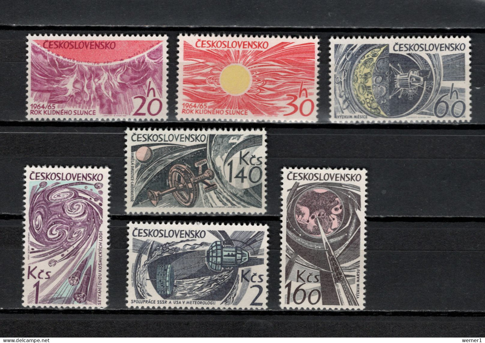 Czechoslovakia 1965 Space Research Set Of 7 MNH - Europe