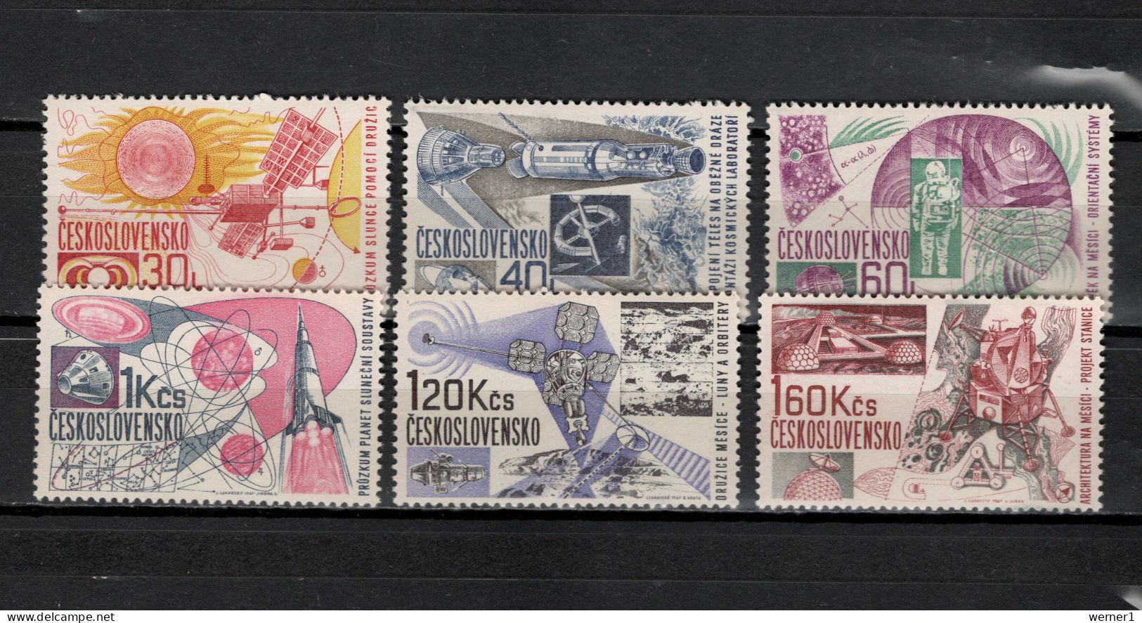 Czechoslovakia 1967 Space Research Set Of 6 MNH - Europe