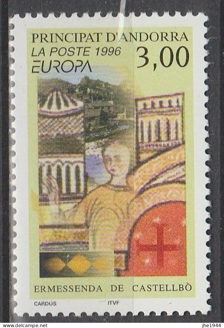 Andorre Français Europa 1996 N° 476 ** Femmes Celebres - 1996