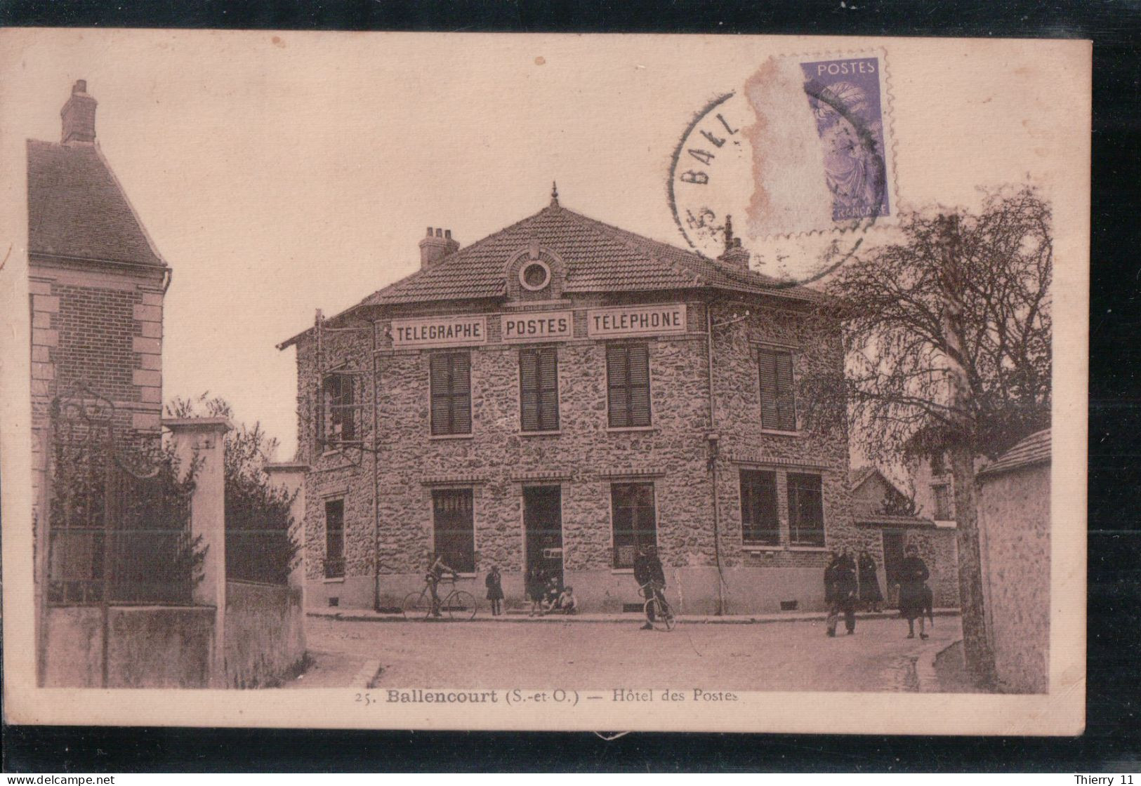 Cpa 91 Ballencourt Hôtel Des Postes - Ballancourt Sur Essonne