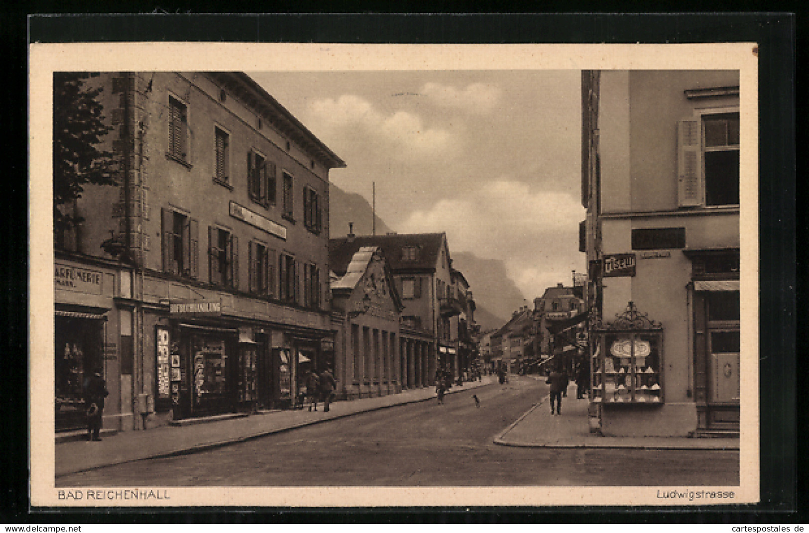 AK Bad Reichenhall, Geschäfte In Der Ludwigstrasse  - Bad Reichenhall