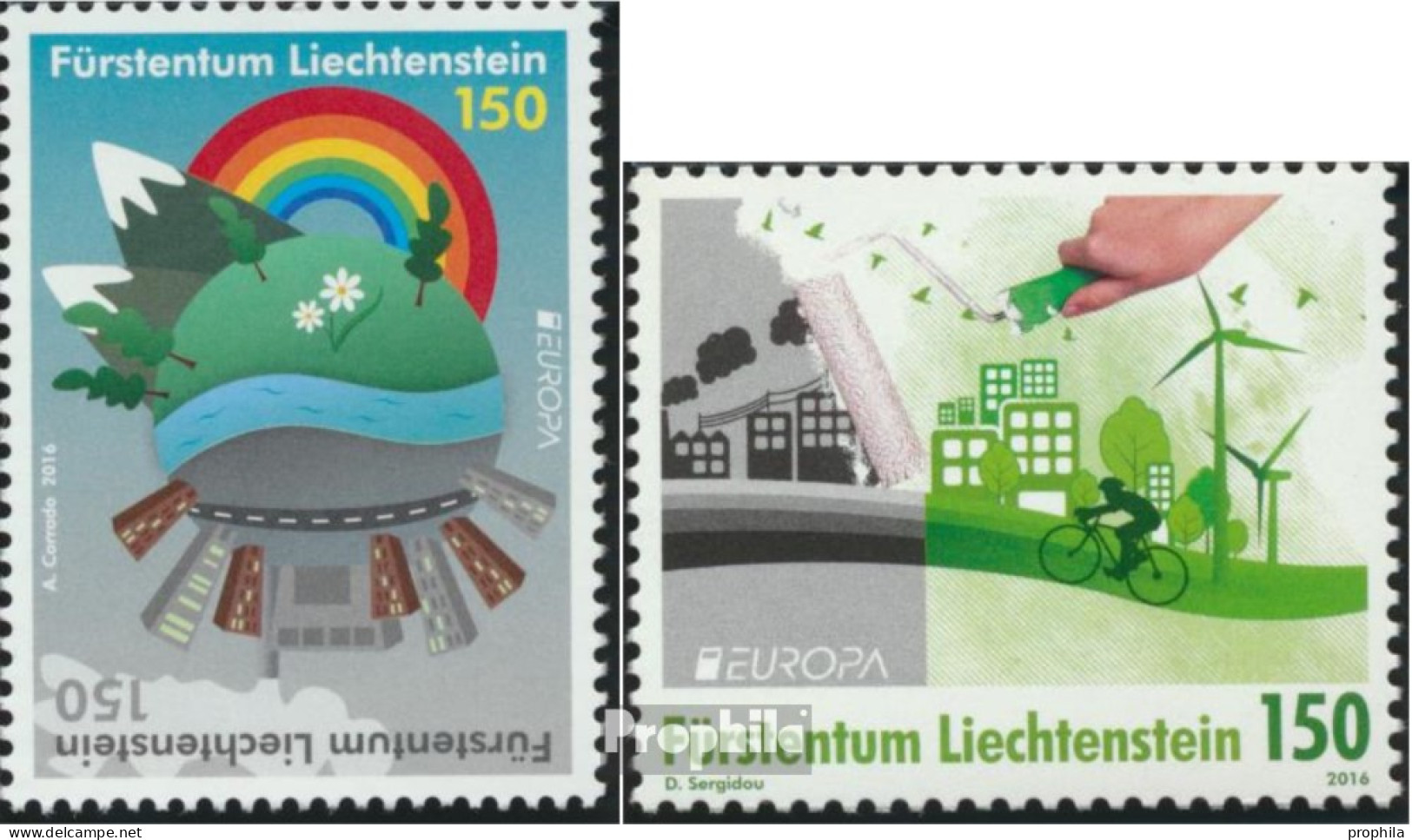 Liechtenstein 1790-1791 (kompl.Ausg.) Postfrisch 2016 Umwelt - Unused Stamps