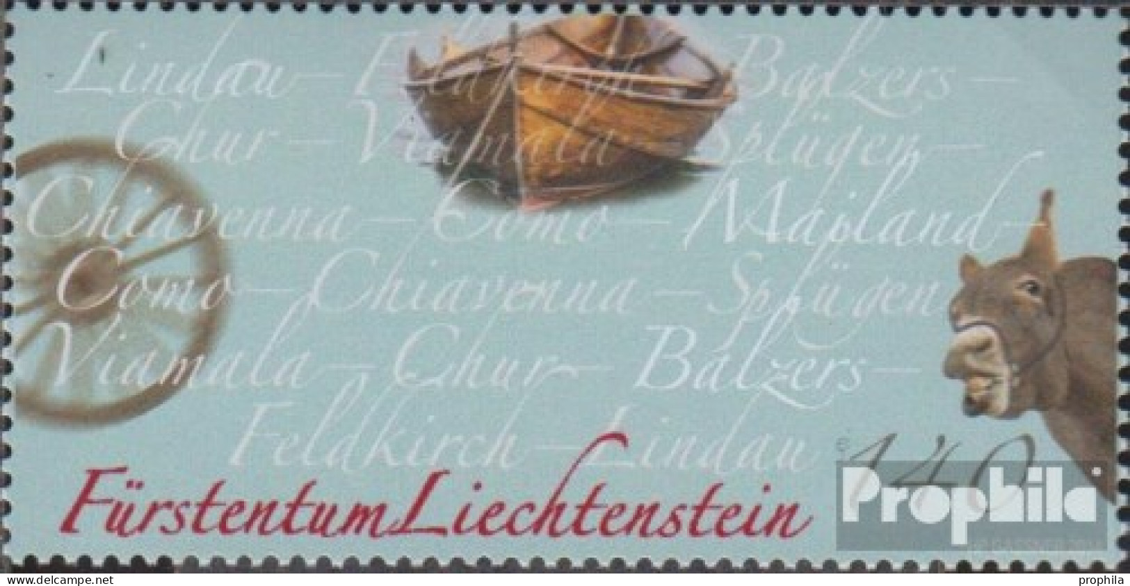 Liechtenstein 1721 (kompl.Ausg.) Postfrisch 2014 Bote - Ungebraucht