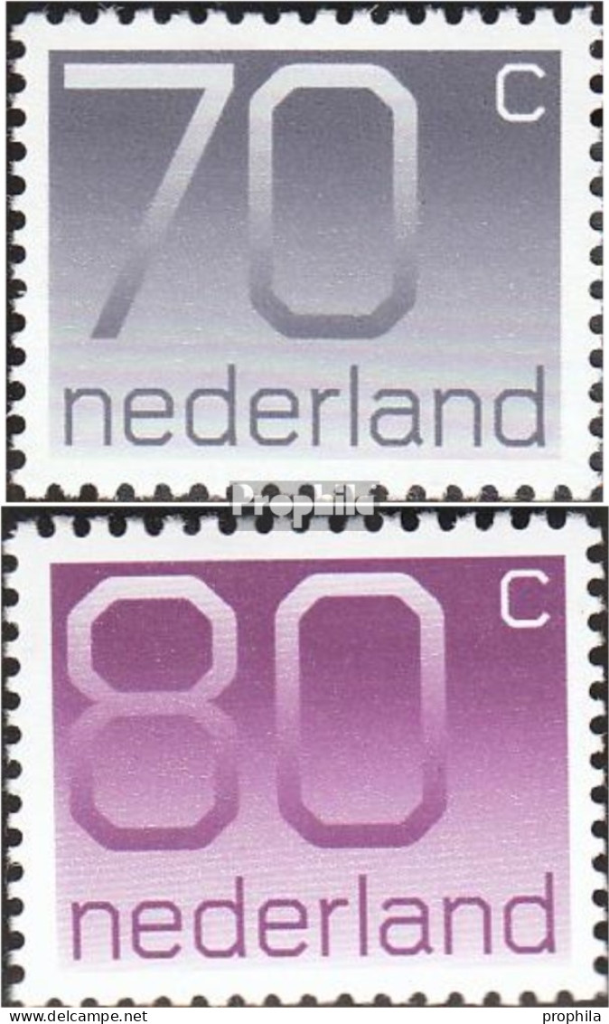 Niederlande 1415A-1416A (kompl.Ausg.) Postfrisch 1991 Ziffern - Neufs