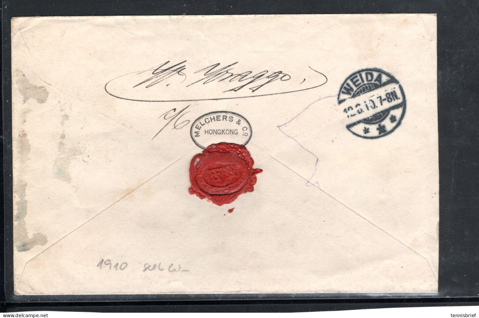 1910 , Edward 8 And 12 C., Better Stamps  On Registered Cover To Germany-commercial !! Rare  #152 - Lettres & Documents