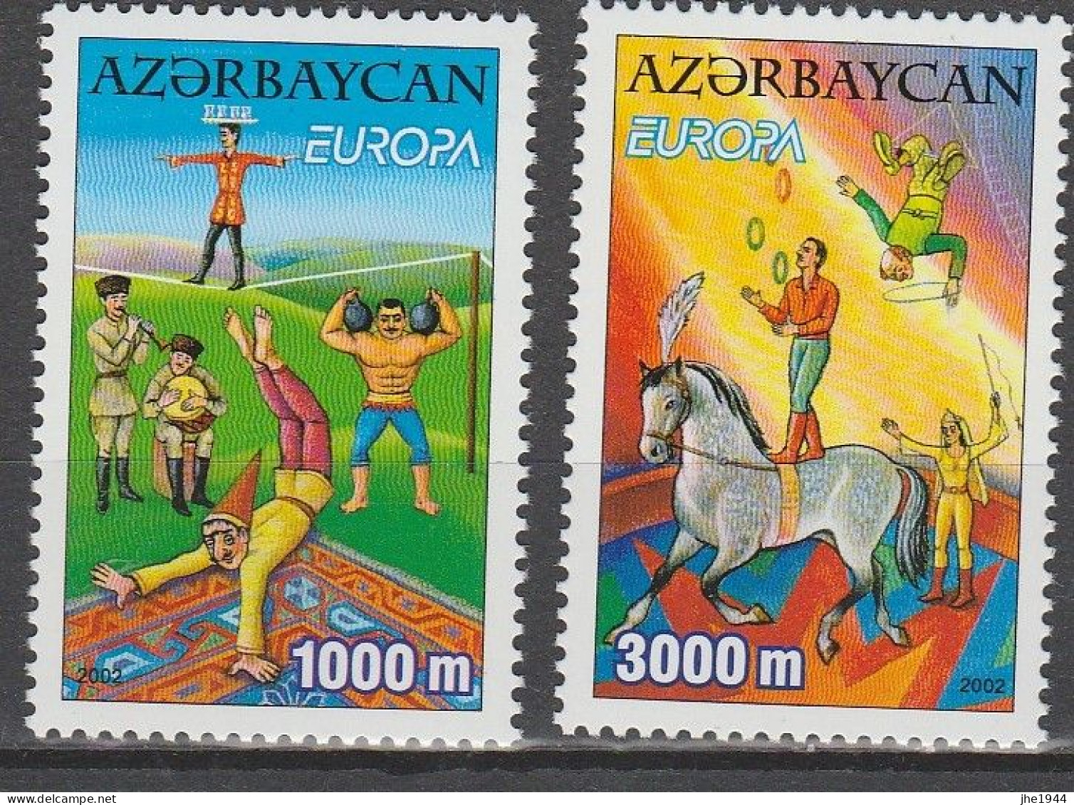 Azezbaidjan Europa 2002 N° 431/ 432 ** Cirque - 2002