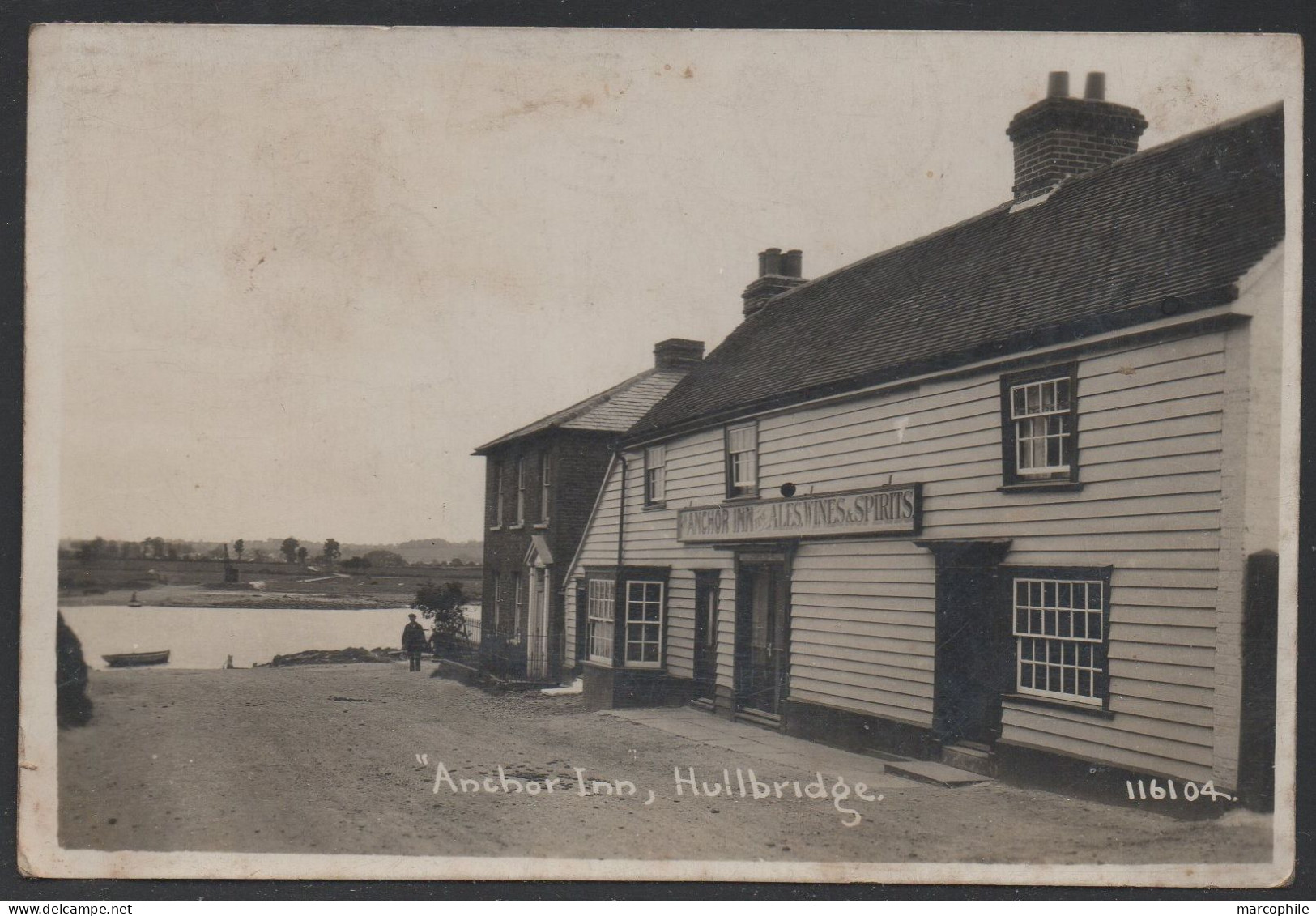 HULLBRIDGE - ESSEX - GB / 1929 ANCHOR INN REAL PHOTOCARD ==> FRANCE (ref CP1120) - Autres & Non Classés