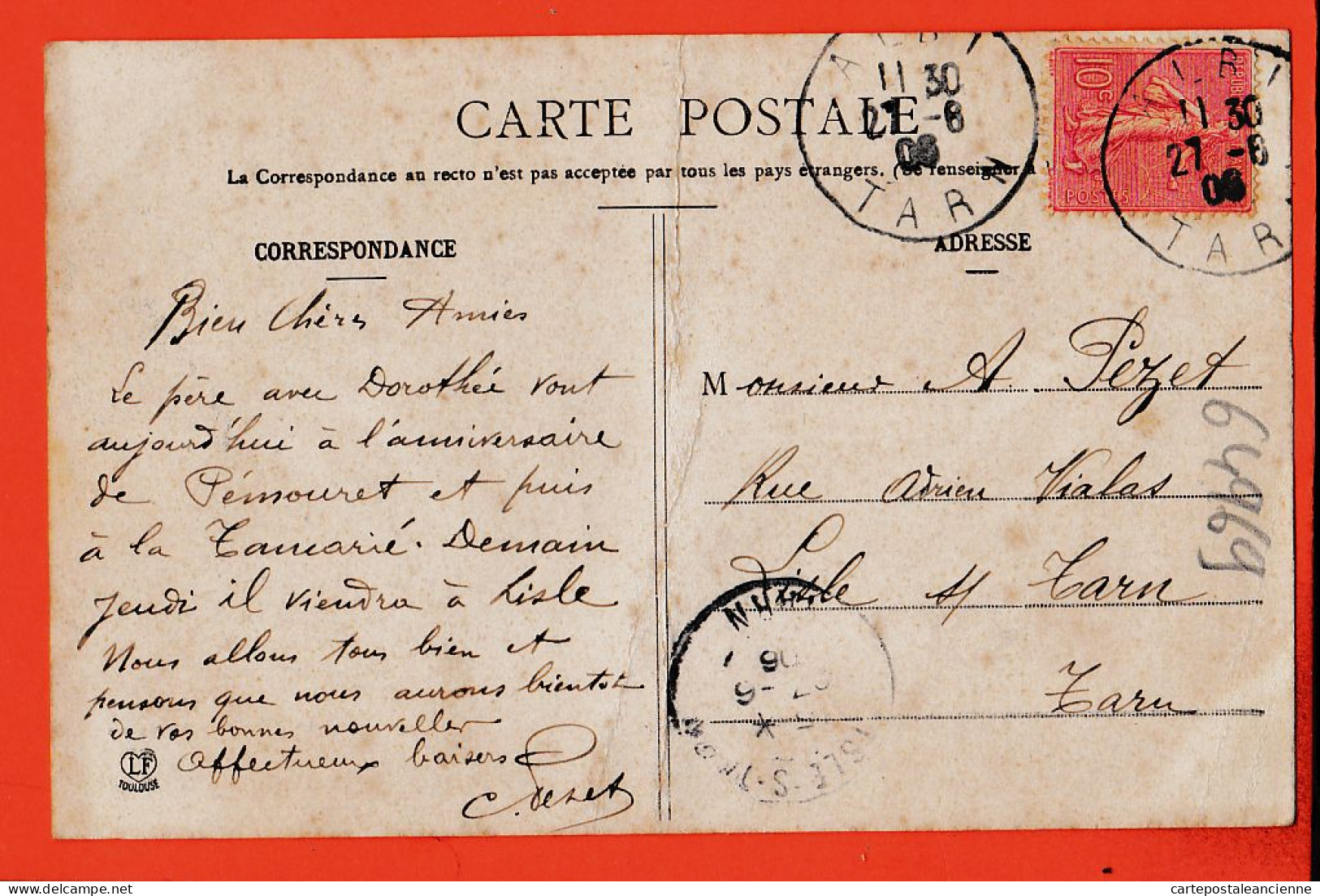24868 / ⭐ ALBI ◉ GRANDS MOULINS Du TARN Usine Quai En Pente Accès Charettes Blé Farine ◉ 1906 à PEZET ◉ LABOUCHE - Albi