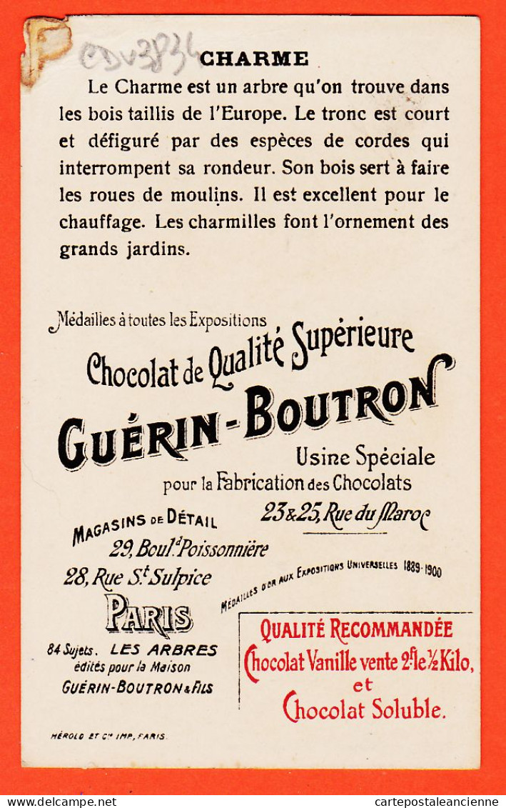 24827 /⭐ Chromo Chocolat GUERIN-BOUTRON ◉ CORMIER Bois Rougeatre Crosse Fusils ◉ PARIS Rue MAROC Poissonniere St-Sulpice - Guerin Boutron