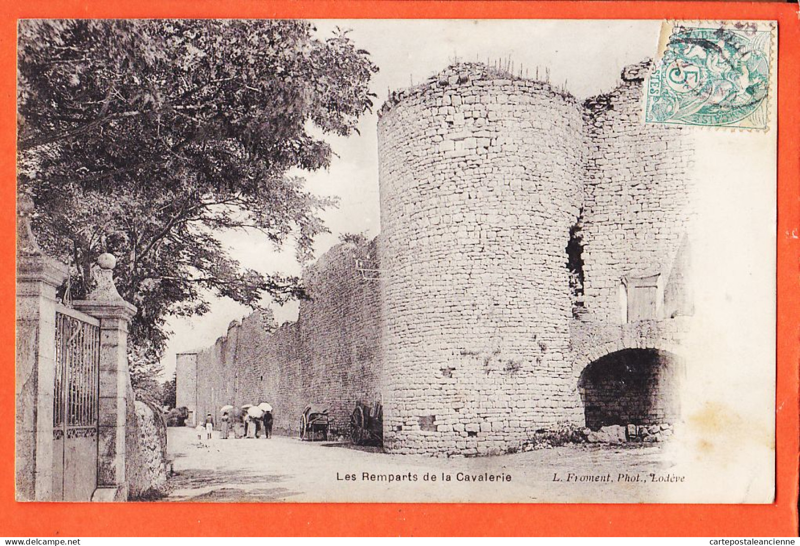 24735 / ⭐ LA CAVALERIE 12-Aveyron ◉ Les Remparts 1905 à CASTEX Fontpedrouse ◉ Edition FROMENT Photographe Lodeve - La Cavalerie