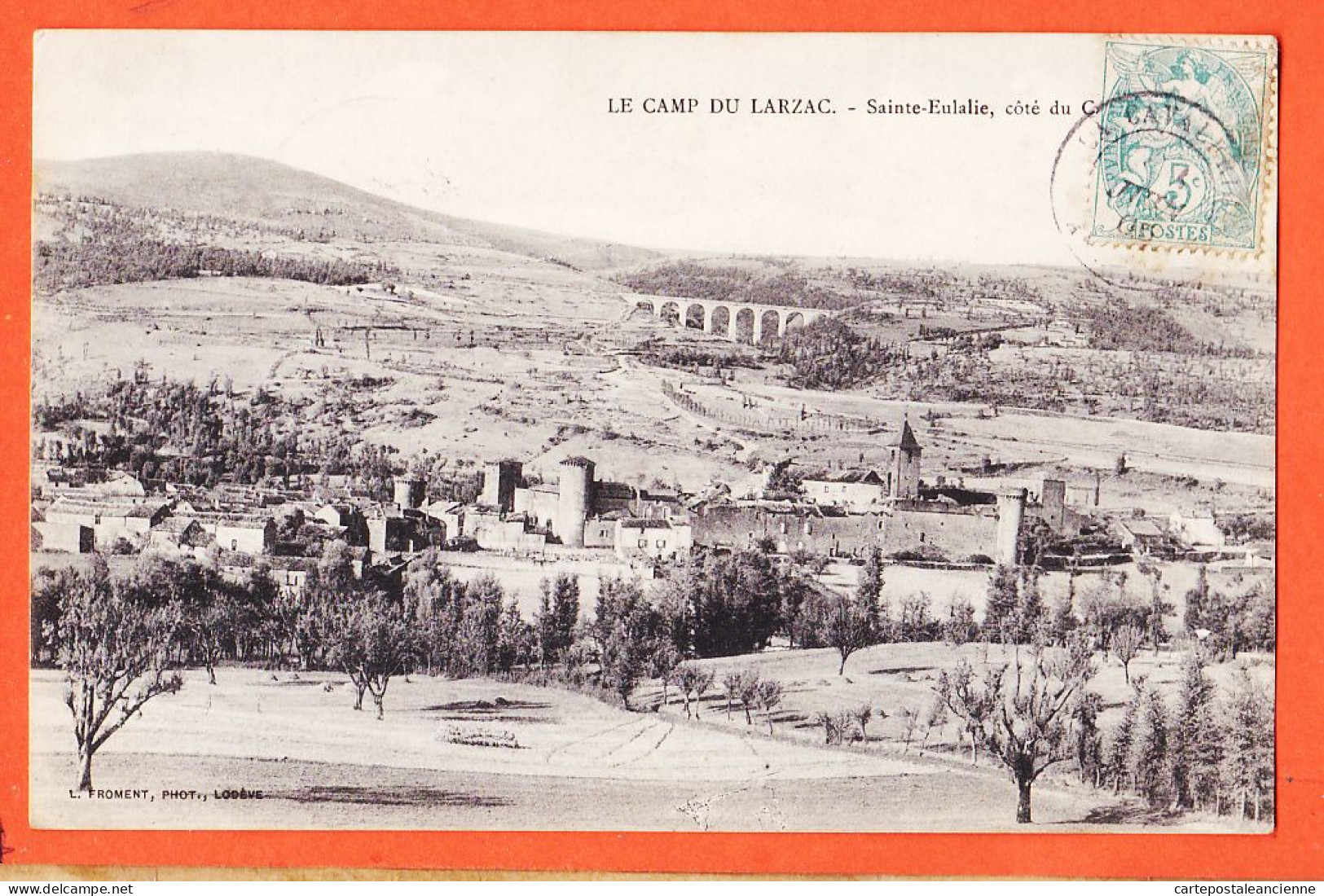 24731 / ♥️ SAINTE-EULALIE Ste Camp Du LARZAC 12-Aveyron ◉ Côté Du Camp 1905 à CASTEX Fontpedrouse ◉ Photo FROMENT - La Cavalerie