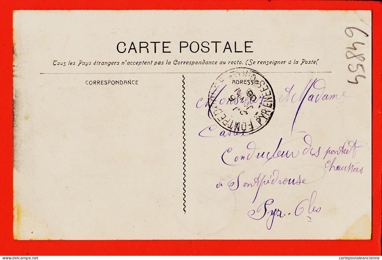 24716 / ⭐ SAINT-AFFRIQUE 12-Aveyron ◉ Avenue VABRES 1904 à CASTEX Conducteur Ponts-Chaussées Fontpedrouse ◉ Edition T.E - Saint Affrique