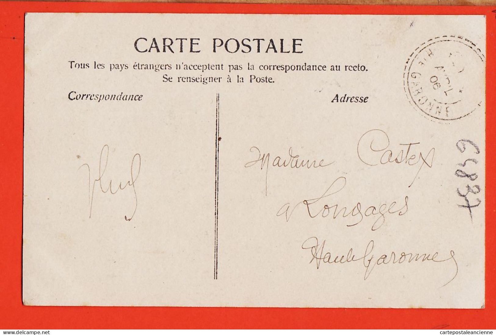 24699 / ♥️ Rare ◉ ALBI 81-Tarn ◉ série des 4 lettres Multivues correspondance 23-24-25-26 Avril 1906 à CASTEX Longages 