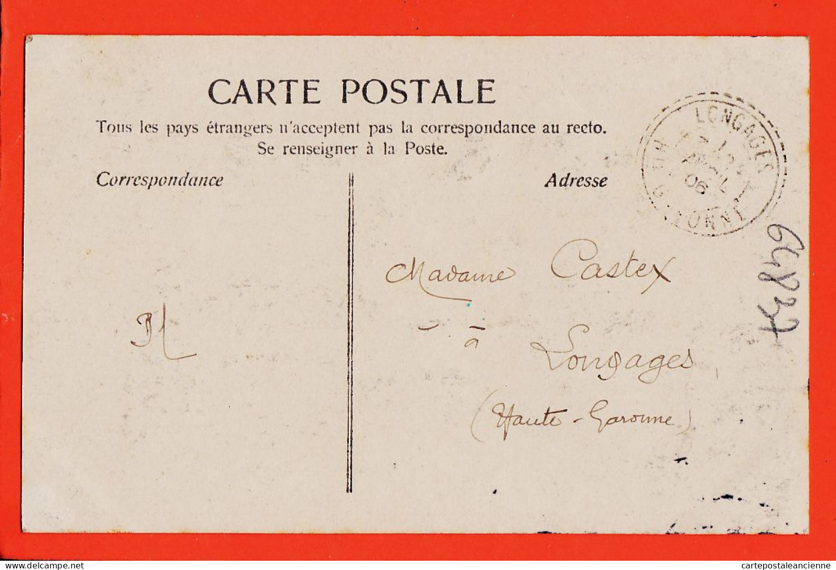 24699 / ♥️ Rare ◉ ALBI 81-Tarn ◉ série des 4 lettres Multivues correspondance 23-24-25-26 Avril 1906 à CASTEX Longages 