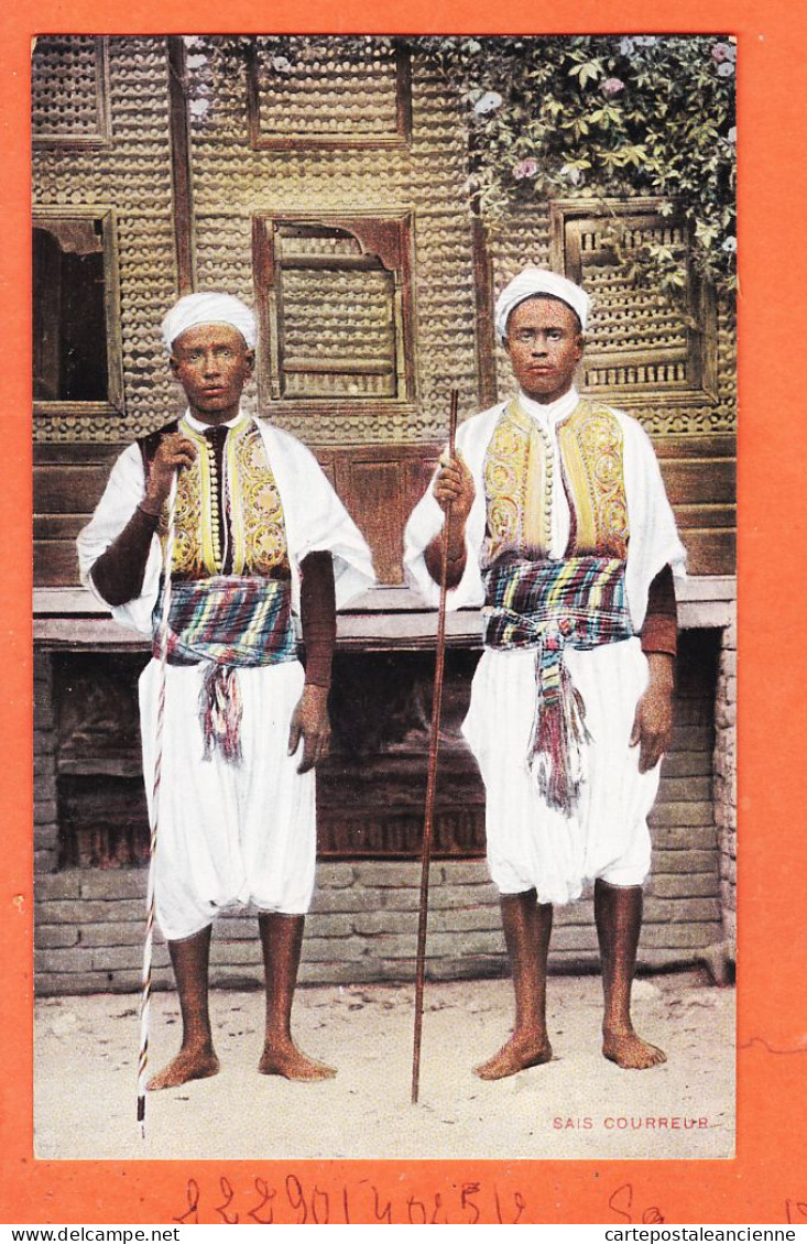 24623 / ⭐ Ethnic Metier Egypte ◉ SAIS Courreur Courreurs Egyptiens 1905s ◉ Lichtenstern & Harari N° 142 CAIRO - Personnes