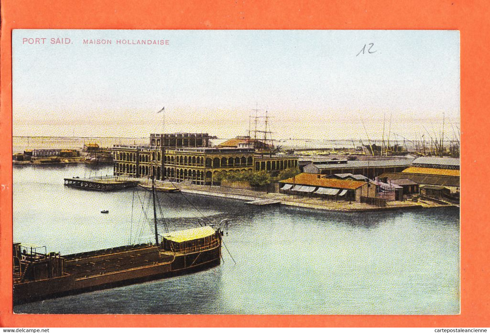 24617 / ⭐ PORT-SAID Egypte Maison Hollandaise ◉ Belle Correspondance D'un Militaire Engagé ◉ LICHTENSTERN-HARARI N° 134 - Puerto Saíd