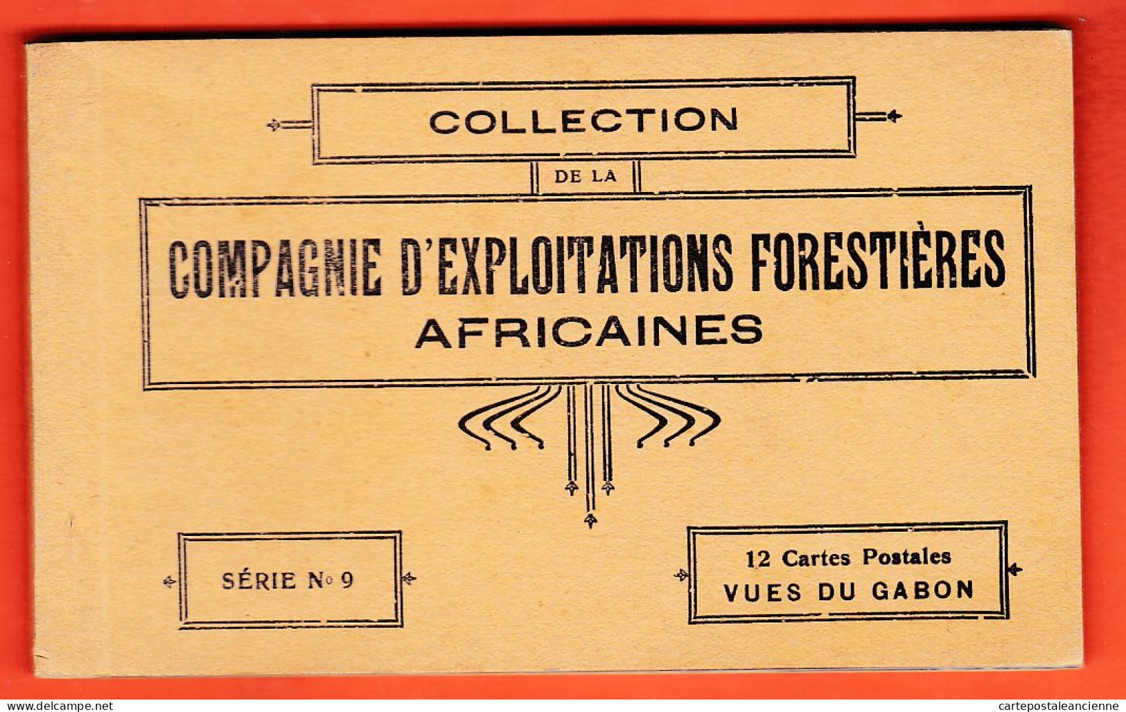 24589 / ♥️ OGOOUE Gabon ◉ Carnet 12 CP Série N° 9 ◉ Collection CEFA Compagnie ExploitationS Forestieres Africaines - Gabón