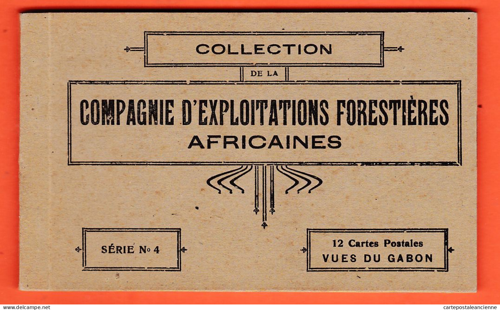 24584 / ♥️ PORT-GENTIL Gabon ◉ Carnet 12 CP Série N° 4 ◉ Collection CEFA Compagnie ExploitationS Forestieres Africaines - Gabon