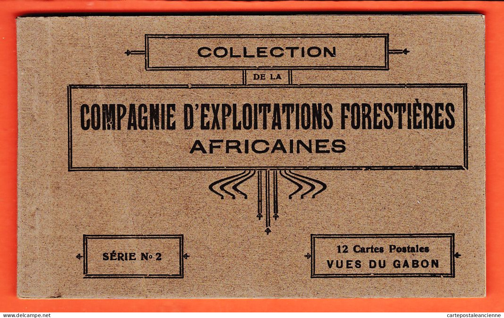 24583 / ♥️ PORT-GENTIL Gabon ◉ Carnet 12 CP Série N° 2 ◉ Collection CEFA Compagnie ExploitationS Forestieres Africaines - Gabón