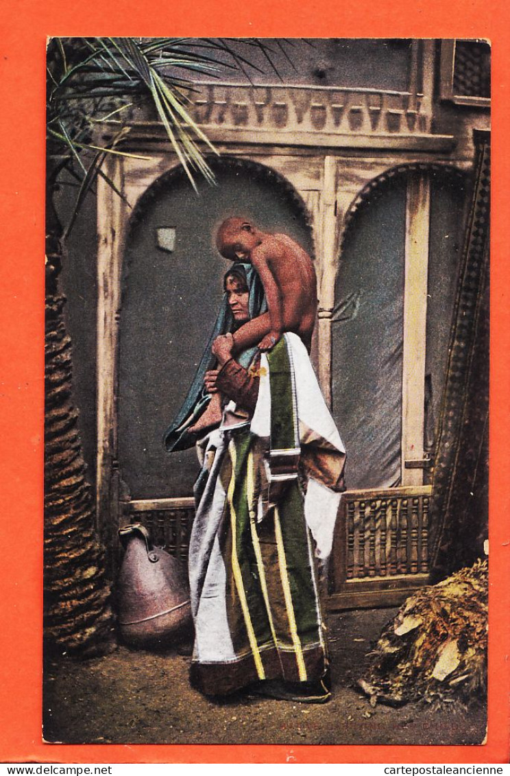 24543 / ⭐ ♥️ LICHTENSTERN-HARARI Nr 118 ◉ Ethnic Egypt Native Woman Carrying Child ◉ Femme Autochtone Portant Son Enfant - Personas