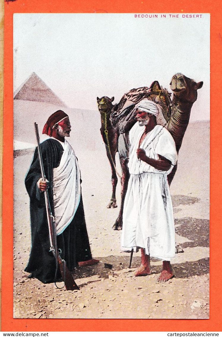 24545 / ⭐ LICHTENSTERN-HARARI Nr 120 ◉ Ethnic Egypt BEDOUIN In The Desert 1905s Egypte Pyramide Chameaux Fusil - Personnes