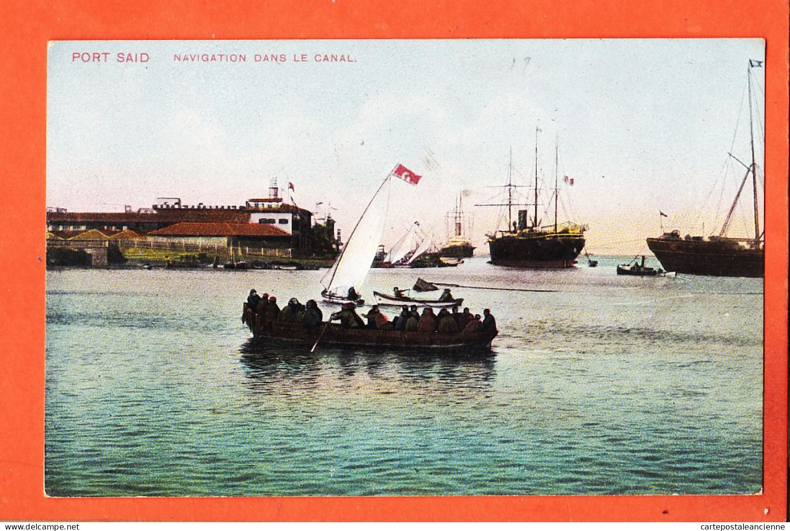24532 / ⭐ LICHTENSTERN-HARARI Nr 111 ◉ PORT-SAID Egypte ◉ Navigation Dans Le Canal 1916 - Port-Saïd