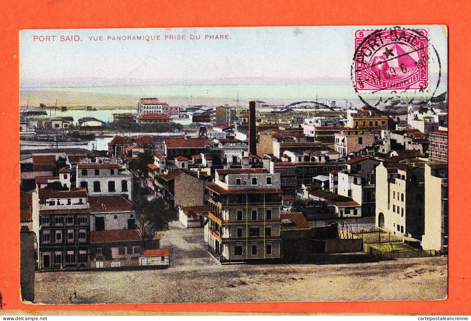 24530 / ⭐ ◉  PORT-SAID Egypte ◉ Vue Panoramique Prise Phare 1906 COSTES à SOULAGES Toulon ◉ LICHTENSTERN-HARARI Nr 107 - Port-Saïd