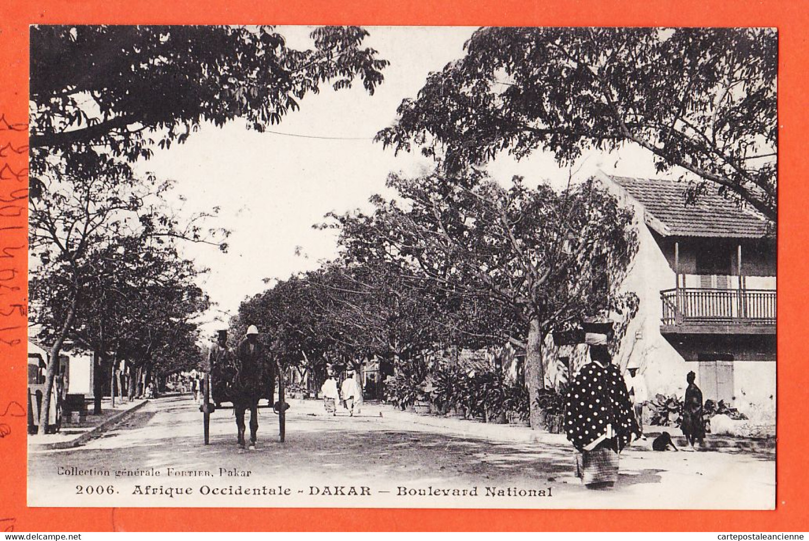 24507 / ⭐ ◉ DAKAR Senegal ◉ Attelage Boulevard NATIONAL 1910s ◉ Collection Generale FORTIER 2006 Afrique Occidentale  - Sénégal