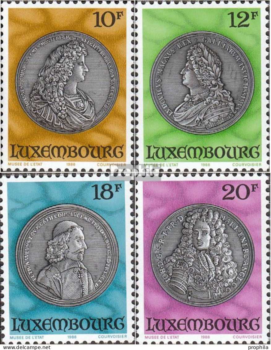 Luxemburg 1143-1146 (kompl.Ausg.) Postfrisch 1986 Medaillen - Ungebraucht