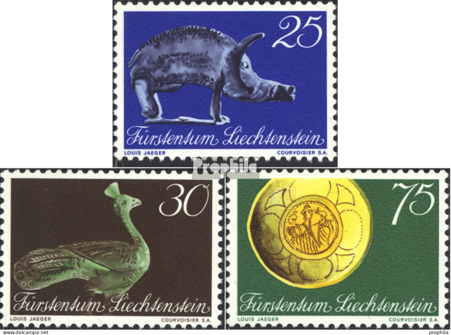 Liechtenstein 536-538 (kompl.Ausg.) Postfrisch 1971 Landesmuseum - Ungebraucht