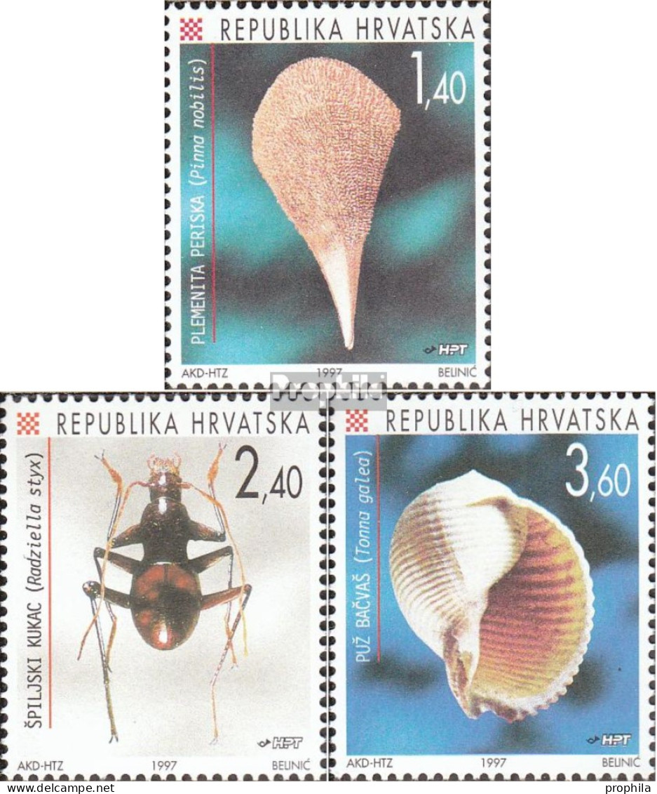 Kroatien 414-416 (kompl.Ausg.) Postfrisch 1997 Einheimische Fauna - Kroatien