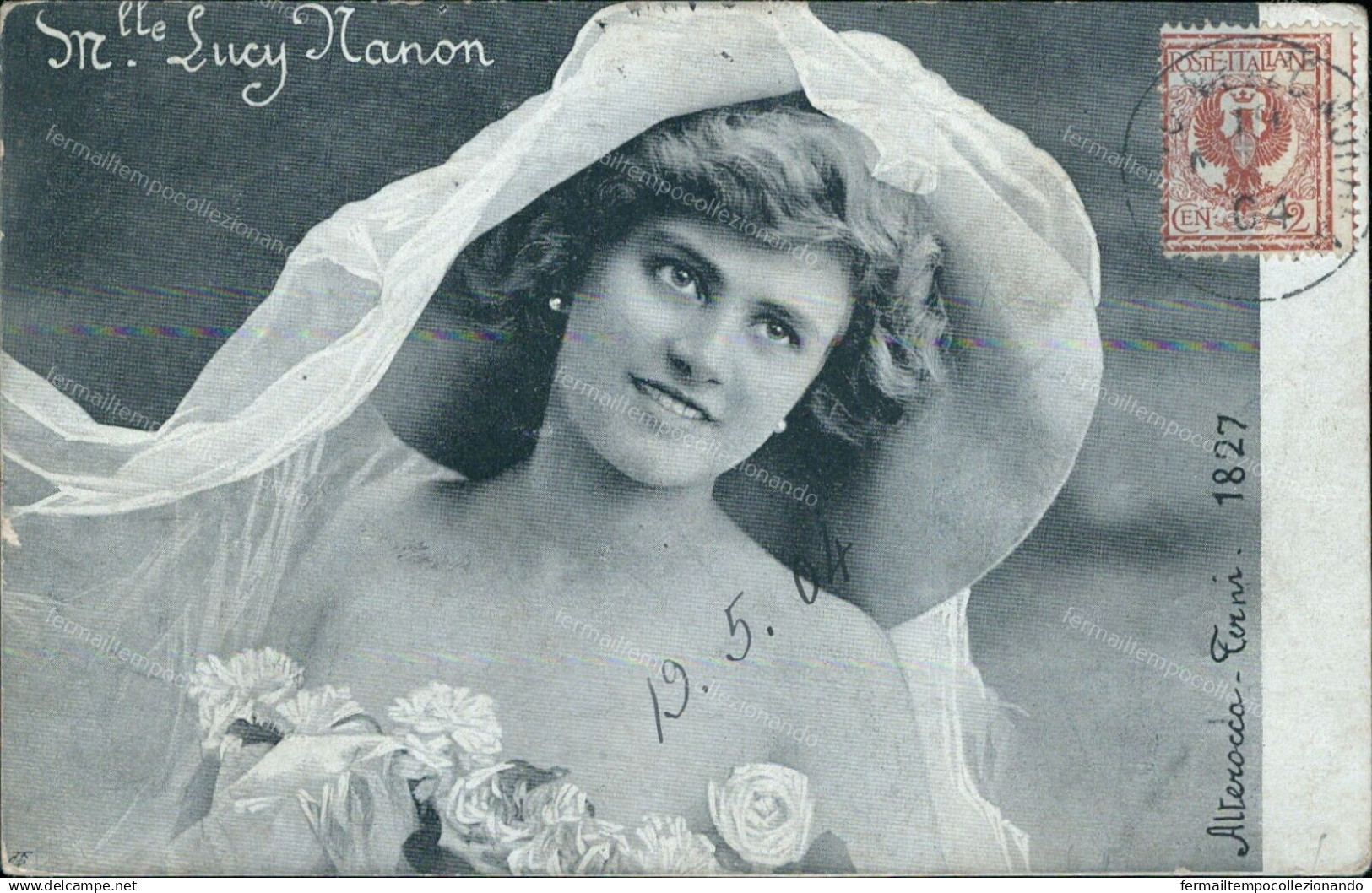 Az773  Cartolina Personaggi Famosi Lucy Nanon Attrice Actress Teatro - Artisti