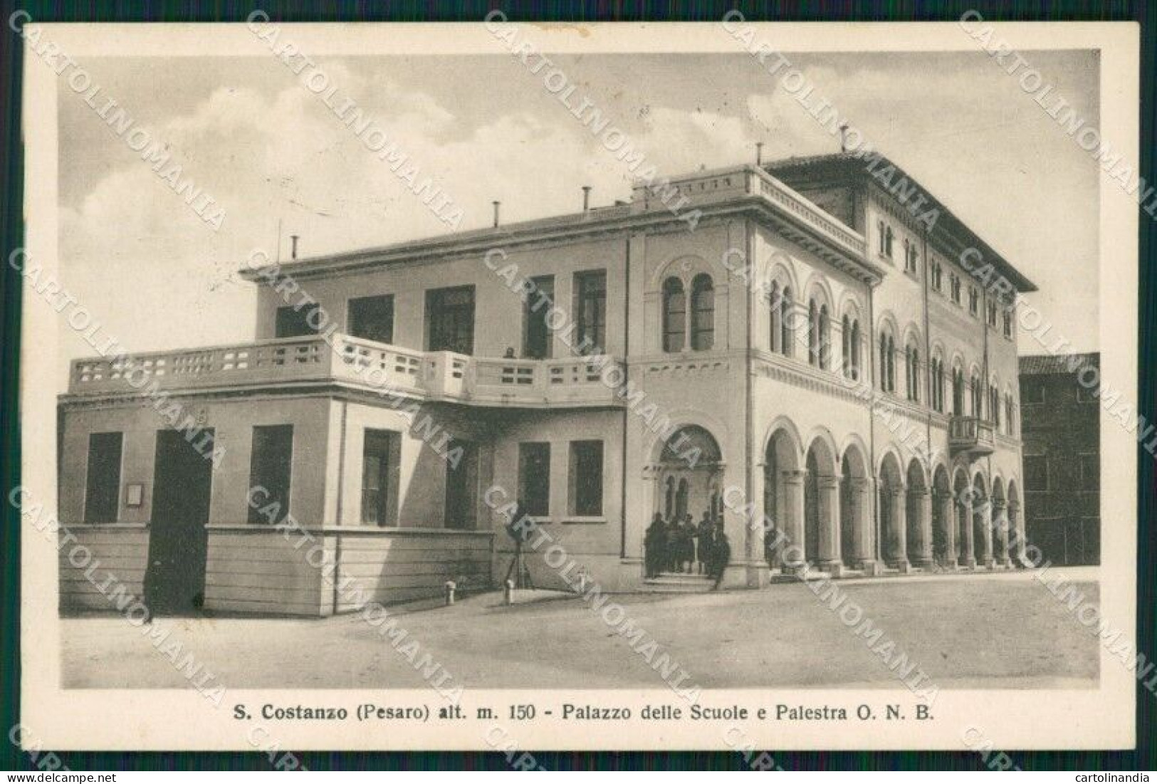 Pesaro Urbino San Costanzo Scuole Cartolina VK1569 - Pesaro