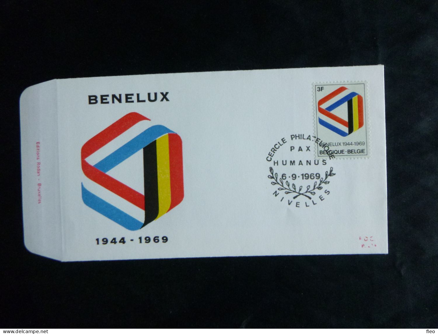 1969 1500 FDC ( Nivelles ) :  " BENELUX 1944-1969   " - 1961-1970