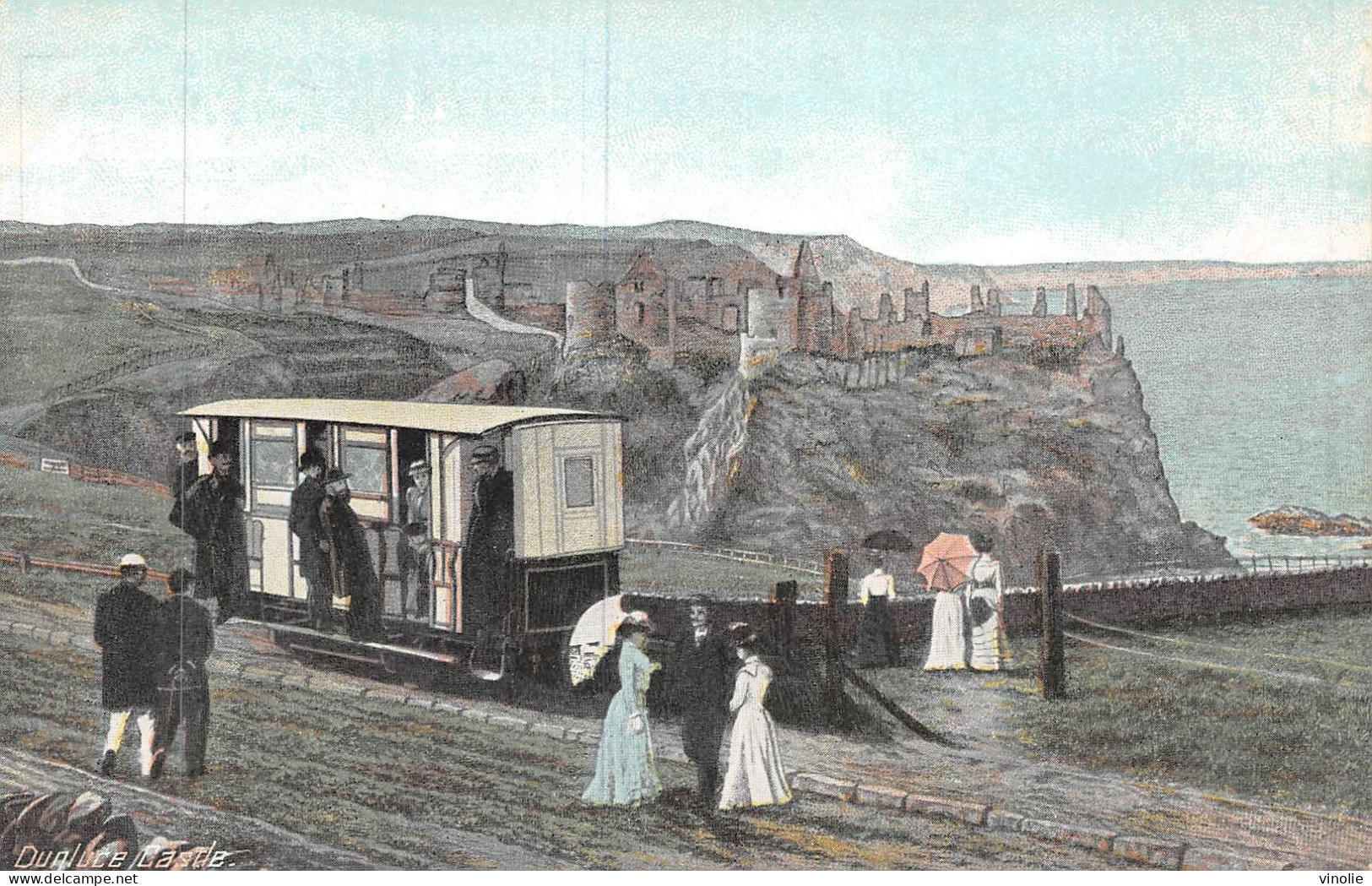 24-4815 : DUNLUCE CASTLE. TRAMWAY. FUNICULAIRE ? - Other & Unclassified